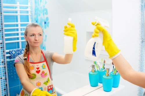 Detailed post-construction cleaning of a renovated room in W1S