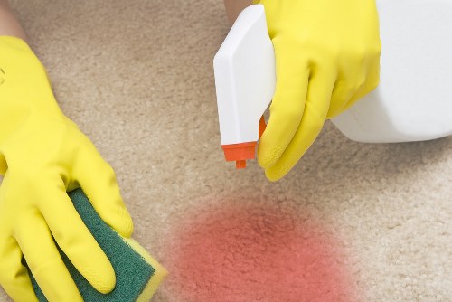 Professional hard floor cleaning for a W1S property entrance