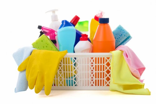 Cleaning a shared meeting room in a W1S office building