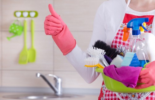 Domestic cleaning service for a central London kitchen in W1S