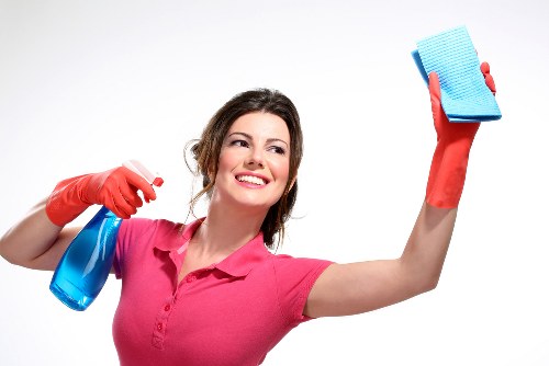 Cleaning stairs and carpeted rooms in a W1S property